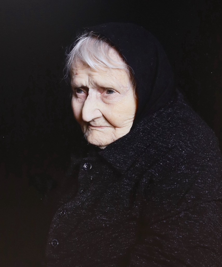 Georgia Metaxas (Australian, b.1974), archival inkjet print, elderly woman from 'The Mourners', 51 x 41cm